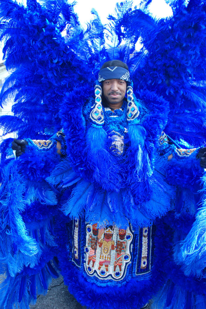 Mardi Gras Indians show off their beaded suits at JazzFest