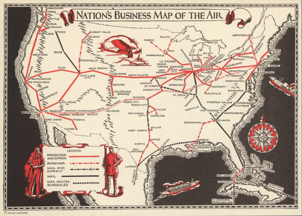 Old Airline Route Maps Designing The Sky: How Airline Route Maps Changed The Way We Travel - The  Statesider