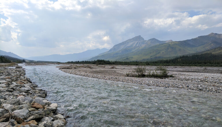 River vista on the way to Utqiagvik, Alaska