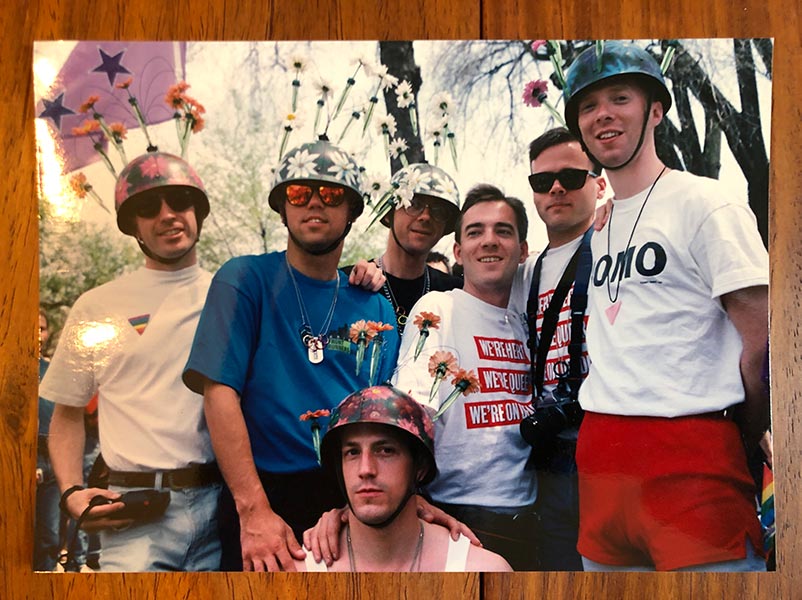 A snapshot of Ted Allen and friends at the 1993 March on Washington