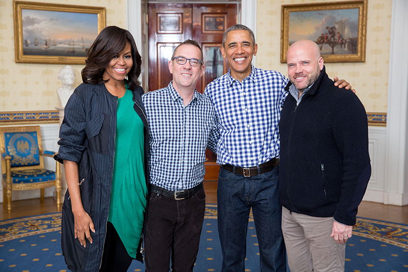 Ted Allen with President Obama