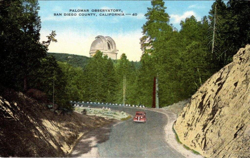 Mt. Palomar Observatory postcard